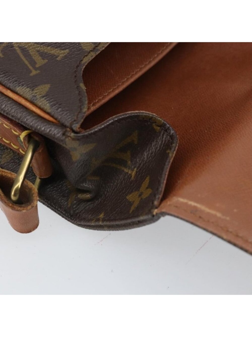 Authentic LOUIS VUITTON Monogram Cartouchiere MM Shoulder Bag M51253 LV - Picture 2 of 16